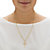 White Diamond Accent Starburst Etched Cross Pendant Curb-Link Necklace Yellow Gold-Plated  22"-13 at PalmBeach Jewelry