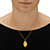 Oval Miraculous Medal Virgin Mary Embossed Pendant in 14k Yellow Gold (1 1/3")-13 at PalmBeach Jewelry