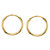 Polished Eternity Tubular Hoop Earrings in 10k Yellow Gold (1/2")-11 at PalmBeach Jewelry