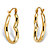 SETA JEWELRY Polished Open Heart-Shaped Tubular Hoop Earrings in 10k Yellow Gold (3/4")-12 at Seta Jewelry