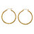Diamond-Cut Twisted Hoop Earrings in 10k Yellow Gold (1 3/8")-12 at PalmBeach Jewelry