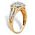 White Diamond Pave-Style Double Halo Ring 1/7 TCW in Solid 10k Yellow Gold-12 at PalmBeach Jewelry