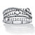 White Cubic Zirconia Multi-Band Crossover Highway Ring in Sterling Silver (.75 TCW)-11 at PalmBeach Jewelry