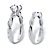 Round Cubic Zirconia 2-Piece Twisted Wedding Ring Set in Sterling Silver 1.79 TCW-12 at Direct Charge presents PalmBeach