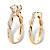 Round Cubic Zirconia 2-Piece Twisted Wedding Ring Set in 18k Gold over Sterling Silver 1.79 TCW-12 at PalmBeach Jewelry