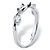 Marquise-Cut Cubic Zirconia Twisted Vine Ring in Sterling Silver (.40 TCW)-12 at PalmBeach Jewelry
