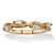 Marquise-Cut Cubic Zirconia Twisted Vine Ring in 18k Yellow Gold over Sterling Silver (.40 TCW)-11 at PalmBeach Jewelry