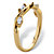 Marquise-Cut Cubic Zirconia Twisted Vine Ring in 18k Yellow Gold over Sterling Silver (.40 TCW)-12 at PalmBeach Jewelry
