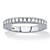 Round White Cubic Zirconia Stackable Eternity Ring in Sterling Silver (.85 TCW)-11 at PalmBeach Jewelry