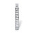 Round White Cubic Zirconia Stackable Eternity Ring in Sterling Silver (.85 TCW)-12 at PalmBeach Jewelry