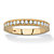Round White Cubic Zirconia Stackable Eternity Ring in 18k Gold over Sterling Silver (.85 TCW)-11 at PalmBeach Jewelry