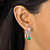 Simulated Birthstone Crystal Hoop Earrings 2-Pair Set in Silvertone and Goldtone 1/2"-15 at PalmBeach Jewelry