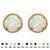 Genuine Birthstone Round Stud Earrings in 10k Yellow Gold 7.5 mm-110 at PalmBeach Jewelry
