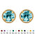 Genuine Birthstone Round Stud Earrings in 10k Yellow Gold 7.5 mm-112 at PalmBeach Jewelry