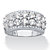Round Multi-Row Cubic Zirconia Cluster Ring 2.53 TCW in Sterling Silver-11 at PalmBeach Jewelry