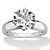 Round Cubic Zirconia Solitaire Engagement Ring 3.50 TCW in Solid 10k White Gold-11 at PalmBeach Jewelry