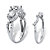 Round Cubic Zirconia 2-Piece Triple Halo Wedding Ring Set 2.95 TCW in Solid 10k White Gold-12 at PalmBeach Jewelry