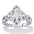 Marquise-Cut Cubic Zirconia Halo Crossover Engagement Ring 2.48 TCW in Sterling Silver-11 at PalmBeach Jewelry
