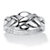 Commitment Symbol Puzzle Ring in Platinum over Sterling Silver-11 at PalmBeach Jewelry