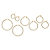 SETA JEWELRY Polished 4-Pair Set of Hoop Earrings in 18k Yellow Gold over Sterling Silver 2" 1.5" 1.25" .75"-12 at Seta Jewelry