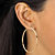 SETA JEWELRY Polished 4-Pair Set of Hoop Earrings in 18k Yellow Gold over Sterling Silver 2" 1.5" 1.25" .75"-13 at Seta Jewelry