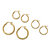 Polished 4-Pair Set of Hoop Earrings in 18k Yellow Gold Plated Sterling Silver (1", 1/2", 3/4")-12 at PalmBeach Jewelry
