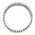 Round Crystal Multi-Row Stretch Bracelet in Silvertone 7"-12 at PalmBeach Jewelry