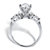 Marquise-Cut and Baguette Cubic Zirconia Engagement Ring 2.76 TCW in Solid 10k White Gold-12 at PalmBeach Jewelry
