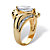 Marquise-Cut Cubic Zirconia Bypass Swirl Ring 2.05 TCW Gold-Plated-12 at PalmBeach Jewelry