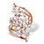 Marquise-Cut Cubic Zirconia Cluster Bypass Ring 4.25 TCW in 18K Rose Gold Plated Sterling Silver-11 at PalmBeach Jewelry