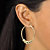 4-Piece Set of Beaded Hoop Earrings, Ball Studs and Slider Bracelet in Gold Tone 10"-16 at PalmBeach Jewelry