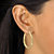 Cubic Zirconia 6-Pair Set of Stud and Twisted Hoop Earrings 8 TCW in Gold Tone and Silvertone 1"-13 at PalmBeach Jewelry