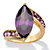 Marquise-Cut Purple Cubic Zirconia and Crystal Cocktail Ring 7.94 TCW Gold-Plated-11 at PalmBeach Jewelry