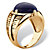 Men's Oval-Cut Genuine Blue Lapis Cabochon Ring Gold-Plated-12 at PalmBeach Jewelry