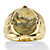 Men's Oval-Shaped Genuine Jasper Cabochon Yellow Gold-Plated Classic Ring-11 at PalmBeach Jewelry