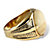 Men's Oval-Shaped Genuine Jasper Cabochon Yellow Gold-Plated Classic Ring-12 at PalmBeach Jewelry