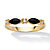 Marquise-Shaped Genuine Black Onyx Crystal Accent Yellow Gold-Plated Ring-11 at PalmBeach Jewelry