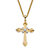 Diamond Accent Cross Pendant Necklace Gold-Plated 22"-11 at PalmBeach Jewelry