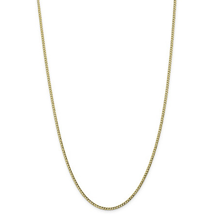 Curb-Link Chain Necklace in 10k Yellow Gold 16" (2.5mm) at Direct Charge presents PalmBeach
