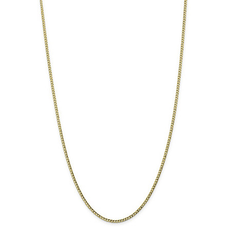 Curb-Link Chain Necklace in 10k Yellow Gold 18" (2.5mm) at Direct Charge presents PalmBeach