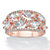 Marquise-Cut Cubic Zirconia Leaf Ring Band 2.67 TCW 18K Rose Gold Plated Sterling Silver-11 at PalmBeach Jewelry