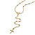 Beaded Rosary Cross Necklace in 14k Yellow Gold 24"-11 at PalmBeach Jewelry