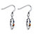 Round Crystal Sterling Silver Antique-Finish Moon and Stars Drop Earrings-12 at PalmBeach Jewelry