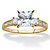 Princess-Cut Cubic Zirconia Engagement Ring 1.80 TCW in Solid 10k Yellow Gold-11 at PalmBeach Jewelry
