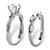 Round Cubic Zirconia 2-Piece Twisted Vine Wedding Set 1.90 TCW in Sterling Silver-12 at PalmBeach Jewelry