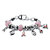 Pink Breast Cancer Bali-Style Full Beaded Charm Bracelet in Silvertone 7"-8"-11 at PalmBeach Jewelry