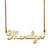 Personalized Script Nameplate Necklace in 10k Yellow Gold 18"-11 at PalmBeach Jewelry