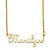 Personalized Script Nameplate Necklace in 14k Gold over Sterling Silver 18"-11 at PalmBeach Jewelry