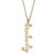 Vertical Script Nameplate Necklace in 18k Gold over Sterling Silver 18"-11 at PalmBeach Jewelry