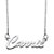 Polished Script Nameplate Necklace in Sterling Silver 18"-11 at PalmBeach Jewelry